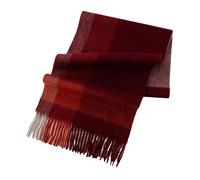 CMZYBBD Sciarpa Donna Sciarpa da Donna Sciarpa in Cashmere, Sciarpa Scozzese, Sciarpa in Cashmere Puro Scozzese Colorato Caldo Autunno Inverno-red-b-30 * 180 Cm