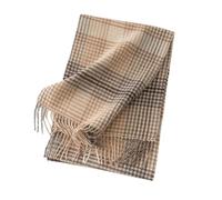CMZYBBD Sciarpa Donna Sciarpa da Donna Sciarpa in Cashmere, Sciarpa Scozzese, Sciarpa in Cashmere Puro Scozzese Colorato Caldo Autunno Inverno-beige-a-30 * 180 Cm