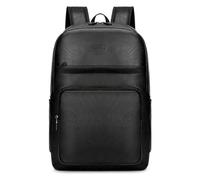 CMZYBBD Zaino Viaggio da Lavoro Uomo per Pendolari - E Computer in Morbida Pelle di Grande capacità, Borsa Casual d'Affari-Nero