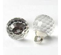 CMZZM 10 Bottoni con Strass Rotondi a Forma di Sfera di Cristallo da 10 mm, Perfetti per Cardigan e abbellimenti di Vestiti per Bambini