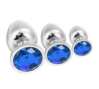 CN-3 Resistenti Giocattoli a Diamante Blu Di Diverse Dimensioni per Uomini ân&âlṤ Dónna Pl&úg An&àlé bÛ&tt pl&Ûg Am&ǎl pḼ&Ûgs Metalló ân&âl plây pl&ÛgṤ ânâlpl&Ûg Bêginnêr