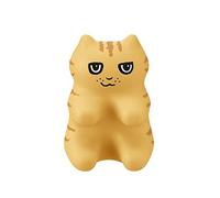 cn herb Massaggiatore Shiatsu a forma di gatto Mini Mini massaggiatore manuale della vita cervicale (giallo)