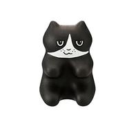 cn herb Massaggiatore Shiatsu a forma di gatto Mini Mini Massaggiatore manuale della vita cervicale (nero)