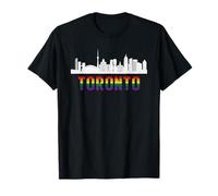 CN Tower Toronto Canadian Gay Pride Mese Bandiera arcobaleno LGBT Maglietta
