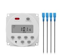 CN101A Alimentatore 110 V Interruttore timer digitale 7 giorni settimanali Programmatore relè temporale programmabile Batteria ricaricabile incorporata 1 pz(110V without 4 wires)