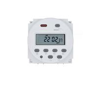 CN101A Programmable Timer Relay, 12V DC/AC Input, 200-250V 16A Output, LCD Display, Daily/Weekly(110V English version)