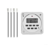 CN101A - Timer digitale programmabile, 12 V DC/AC, 16 programmi on/off al giorno, display LCD con batteria di backup, per luci stradali e cartelloni pubblicitari (110 V)