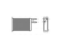 CN6128 AVA QUALITY COOLING Scambiatore calore, Riscaldamento abitacolo per CITRO