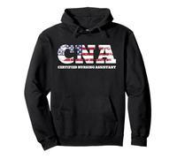 CNA Certified Nursing Assistant Bandiera americana bandiera USA Felpa con Cappuccio