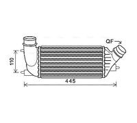 CNA4270 AVA QUALITY COOLING Intercooler per CITROËN,FIAT,PEUGEOT,TOYOTA