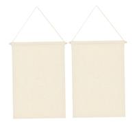 CNAFGBGG Banner in Tela Bianca, tabellone per Spille da Appendere 2 Pezzi, Display per Collezione di Spille 13, 9x8, 9, Supporto per Badge, Bottoni, Collezioni di baveri..