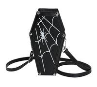 CNAFGBGG Borsetta Halloween da donna, impermeabile, nera. | Materiale PU impermeabile, per gli appassionati del gotico, ideale per le feste di Halloween