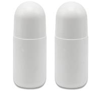 CNAFGBGG Bottiglie roll-on, 2 bottiglie roller vuote ricaricabili da 50 ml, contenitore roller in plastica a prova di perdite, rullo portatile fai-da-te per balsami agli oli essenziali.