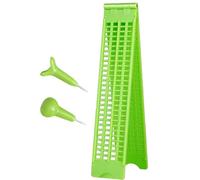 CNAFGBGG Braille Ardesia con 2 stilus 4 Righe 28 Celle scrittrice di scrittore bravatile per la Scuola cieca, Persona cieca, Verde ..
