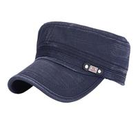 CNAFGBGG Capo Piatto per Uomini, Cappelli da giornali per Uomini Cappelli Piatti Cotton Regolabili Cappello da Caccia alla Guida Traspirante