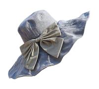 CNAFGBGG Cappello da Sole per Donne 7.1 Cappello da Sole Floppy Largo con Decorazione Rimovibile Decorazione Reversibile alla Spiaggia Elegante con cordone Regolabile per Mare e Spiaggia