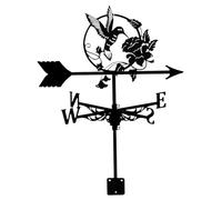 CNAFGBGG Meteorologio per Padrone di Colibrì in Ferro da banco Decorativo a Forma di Piattaforma Decorativa per da 12x20 Pollici indicatore di direzione del per Il Giardino del Cortile del Te