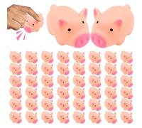 CNAFGBGG Mini maiali da 50 Pezzi maialini in Gomma Giocattolo Giocattolo Float cigolotto Giocattoli per Bambini Regalo per Halloween, Natale, Farm Animal Party Stile Style2 ..