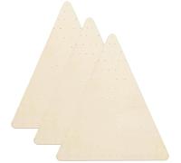 CNAFGBGG Schede di ghirlanda 3pcs 12 x 14 cornice di ghirlanda triangolare in legno con buchi artigianato fai -da -te per Halloween e Natale, casa, porta e decorazioni da parete..