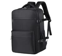 CNAFGBGG Zaino da viaggio con pompa a vuoto, zaino da lavoro impermeabile e di capacità, borsa di compressione per volo e affari (nero)..