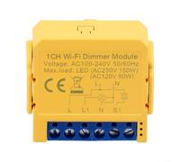 CNANRNANC 1/2 Gang Wifi per modulo interruttore dimmer intelligente, controllo vocale app, oscuramento continuo, per Tuya o per app Smart Life, certificato Ce/Fcc/Rohs, ideale per soggiorno o camera