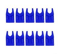 CNANRNANC 10 supporti per canna da pesca per secchio, rack a clip con cuscinetti in silicone, antigraffio, per pesca su zattera, roccia, barca, (blu scuro)