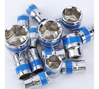 CNANRNANC 10pcs Socket Wrench Set 18 32mm 12 Drive 6Point Progettato Per Riparazione Auto Manutenzione Con Incasso Esagonale Bussole