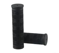 CNANRNANC 2 manopole per manubrio in gomma per mountain bike, colore nero, lunghezze miste per un comodo controllo durante le avventure in bicicletta fuoristrada (115 mm + 75 mm)