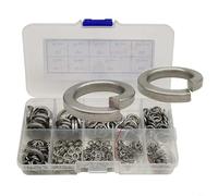 CNANRNANC 430 pezzi M2-M12 Kit Rondella a Molla in Acciaio Inox Aperto Molla Assortimento Foglio Assortimento per Macchine Hardware Industriali Anti-allentamento