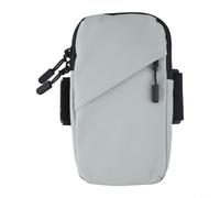 CNANRNANC Borsa per cellulare da ciclismo e corsa, con manicotto da braccio e cinturino da polso, supporto per cellulare sportivo in nylon leggero, a doppio strato, grande capacità, per attività