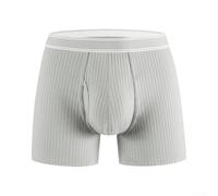 CNANRNANC Boxer Uomo Cotone Apertura Laterale Taglia M(Gray XXL (European Size))