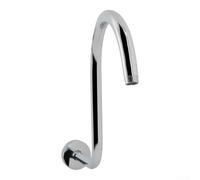 CNANRNANC Braccio per doccia per acciaio Curvo S Estensione Gooseneck Braccio(silvery)