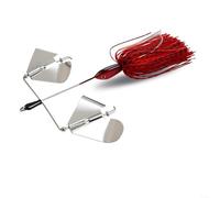 CNANRNANC Chatterbait - Esca per la pesca della spigola con maschera girevole, testa di pesce 3D e amo spinato, gonna con nappa ad alta tenacità, per pesca d'acqua dolce (1#)