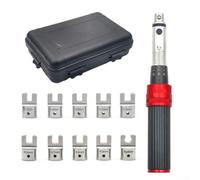 CNANRNANC Chiave dinamometrica per raggi del motociclo, strumento di manutenzione della ruota, misuratore di tensione della ruota della bicicletta, kit in lega di alluminio da 5,1 a 6,9