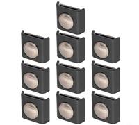CNANRNANC Confezione da 10 connettori a griglia per recinzioni angolari in metallo, 40 x 35 mm, per un'installazione sicura di recinzioni da giardino