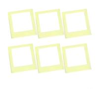 CNANRNANC Confezione da 6 cornici portafoto quadrate in acrilico per Instax, supporti magnetici per frigorifero, armadio, display colorato per fotocard K-Pop (tè verde)