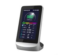 CNANRNANC DM72B Monitoraggio della qualità dell'aria Rilevatore interno 8-in-1 PM2.5 HCHO TVOC Temperatura Umidità Data Storage App Control Per Home Office Uso Industriale