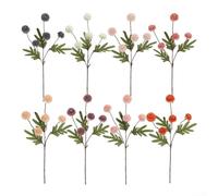 CNANRNANC Elegante set centrotavola Kiku autunnale misto arancione floreale con 8 steli lunghi 50 cm per casa tavolo mantello ingresso