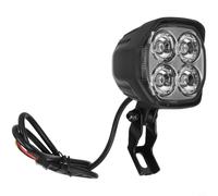 CNANRNANC Faro a LED per scooter elettrico Kukirin M4Max, alloggiamento nero in ABS con illuminazione brillante per una guida notturna sicura, accessorio resistente alle intemperie
