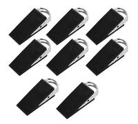 CNANRNANC Fermaporta in gomma, cunei con maniglia in acciaio inox per una facile regolazione e presa sicura sulle porte con spazi da 5 a 30 mm (8 pezzi)