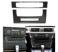 CNANRNANC Fibra di carbonio Aria Condizionata Pannello Trim Per BMW Serie 3 E90 E92 E93 2005-2012, Decorazione Interni Auto Stampaggio Copertura Parte di Ricambio