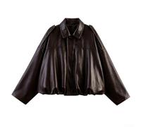 CNANRNANC Giacca Donna in Sintetica con Cappuccio Staccabile - Giubbotto Biker Casual per Moto e per turismo - Tasche Multiple e Vestibilità Comoda Taglie S-L