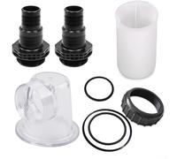 CNANRNANC Gruppo pompa filtro piscina con coperchio trasparente filtro aspirazione setaccio O-ring guarnizioni kit di collegamento per serie SPS 25 50 75 100