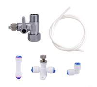 CNANRNANC Kit di tubazioni per depurazione dell'acqua in 2 PE per macchine da caffè e macchine per il ghiaccio, sistema di filtrazione multistadio avanzato per applicazioni domestiche e commerciali di