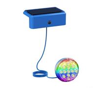 CNANRNANC Luce subacquea ricaricabile per piscina, impermeabile IP68, a energia solare, con telecomando, 16 colori che cambiano per piscine fuori terra o interrate