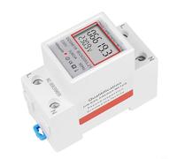 CNANRNANC Monitor LCD di potere di KWh di monofase del contatore di energia di Digital con l'indicazione di frequenza di impulso per il supporto della ferrovia