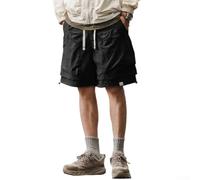 CNANRNANC Pantaloncini Cargo Uomo Finti Due Mesh Pantaloncini Cargo Uomo | Design finto due , per stile cargo , tessuto leggero, ideale per l'estate, look urbano