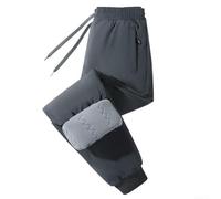 CNANRNANC Pantaloni da Uomo Imbottiti Caldi Vellutati Pantaloni da Uomo | Imbottitura ginocchia, tessuto per vellutato caldo, design antifreddo, ideale inverno rigido