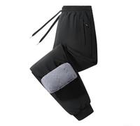 CNANRNANC Pantaloni da Uomo Imbottiti Caldi Vellutati Pantaloni da Uomo | Imbottitura ginocchia, tessuto per vellutato caldo, design antifreddo, ideale inverno rigido