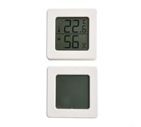 CNANRNANC Per mini termometro igrometro digitale, misuratore di umidità di temperatura preciso con interruttore Celsius Fahrenheit, per stanza dei bambini, cantina, 2 unità (bianco)